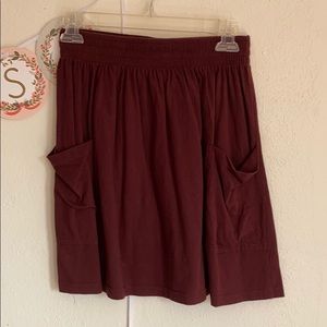 American Apparel Burgundy Skirt